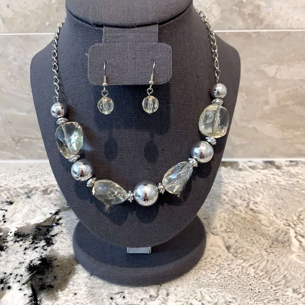 Necklace and earrings - never worn.